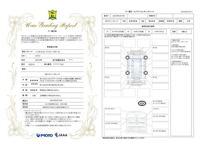 車両状態評価書