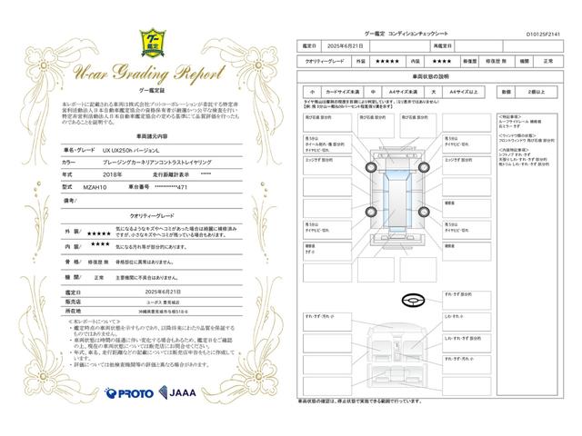 車両状態評価書