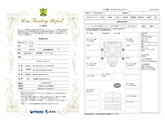 車両状態評価書