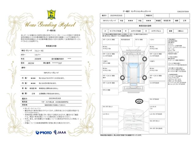 車両状態評価書