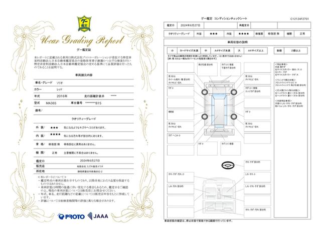 車両状態評価書