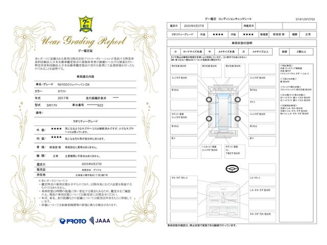 車両状態評価書
