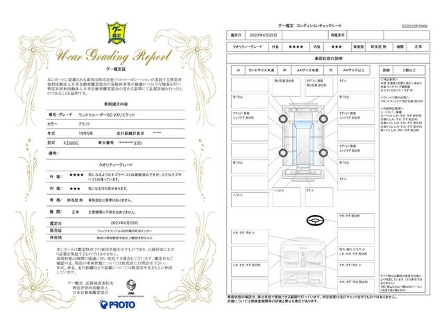 車両状態評価書