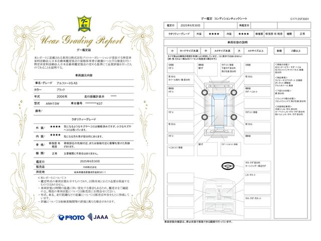 車両状態評価書
