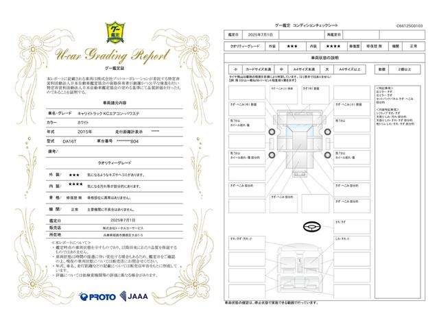 車両状態評価書