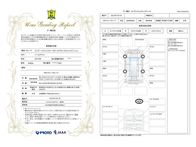 車両状態評価書
