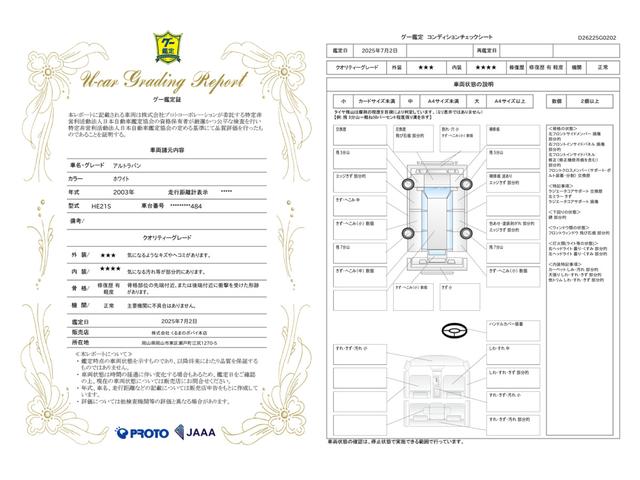 車両状態評価書