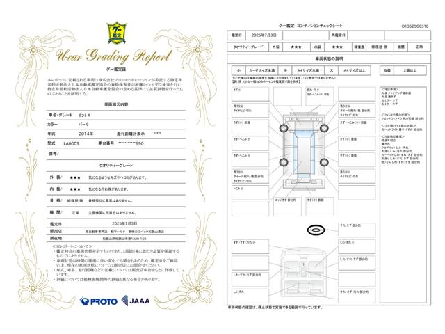 車両状態評価書