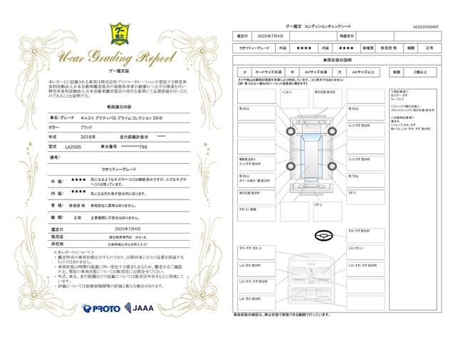 車両状態評価書