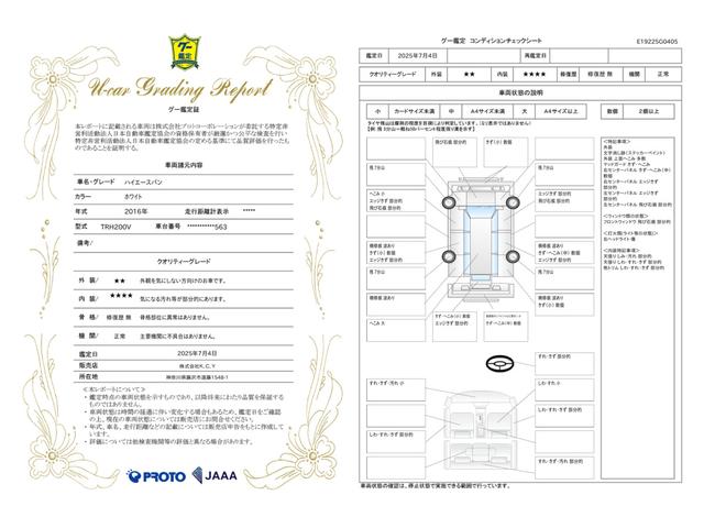 車両状態評価書