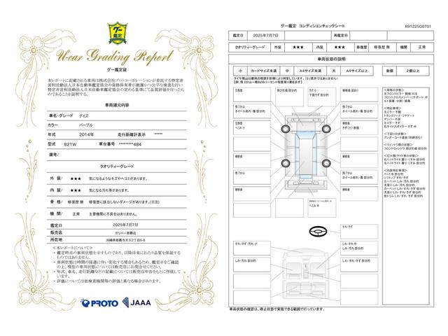 車両状態評価書