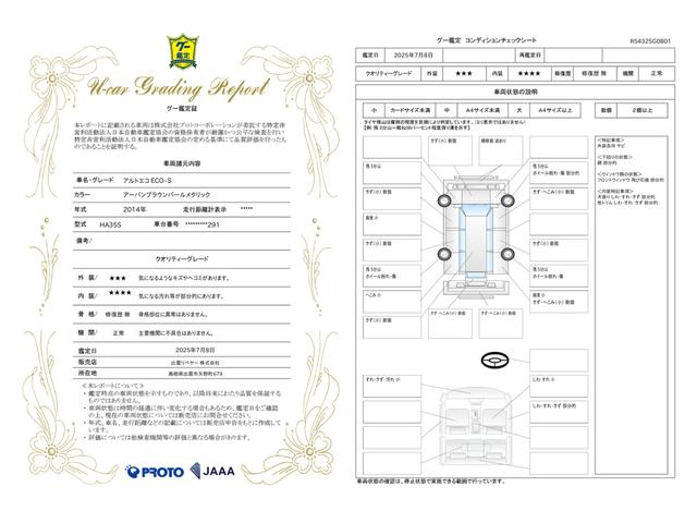 車両状態評価書