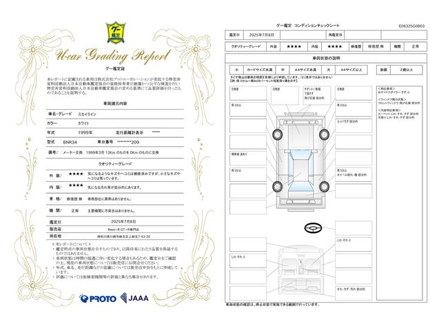 車両状態評価書