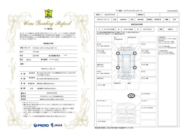 車両状態評価書
