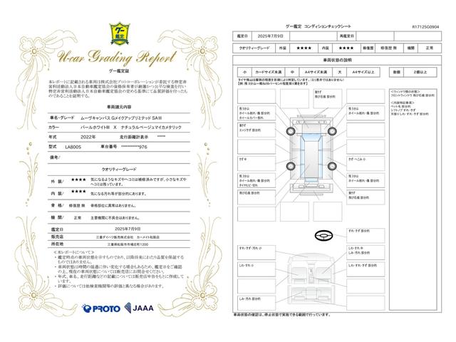 車両状態評価書