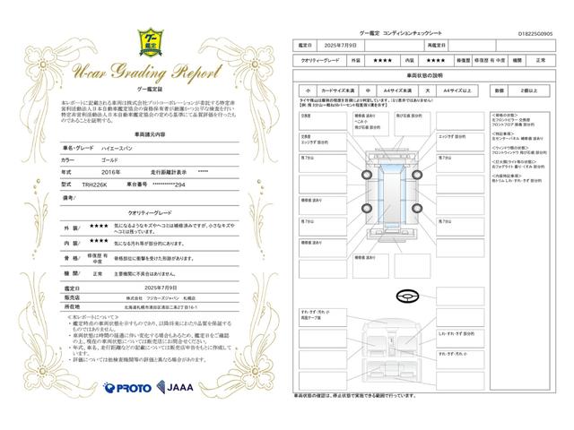 車両状態評価書