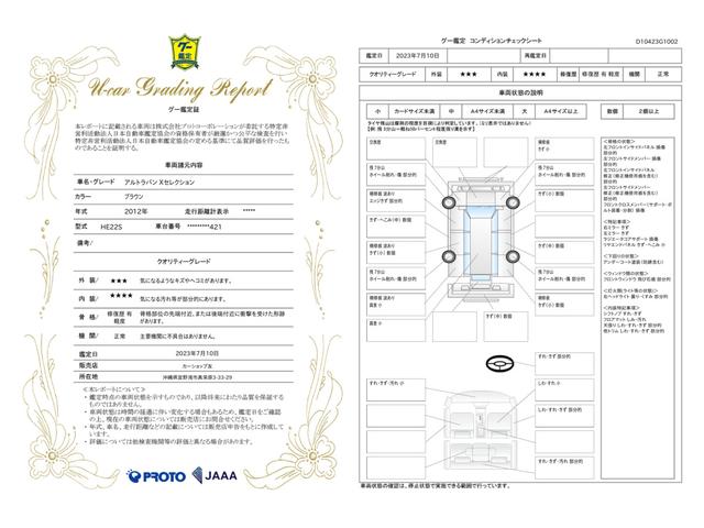 車両状態評価書