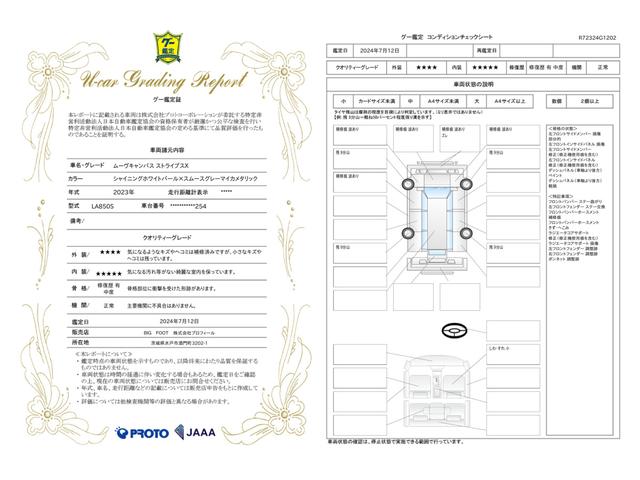 車両状態評価書