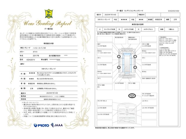車両状態評価書