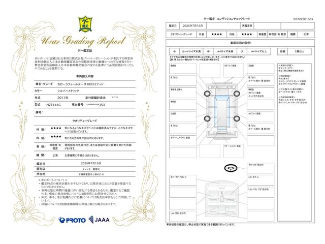 車両状態評価書