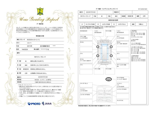車両状態評価書