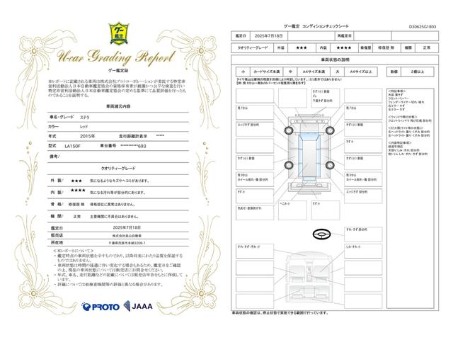 車両状態評価書