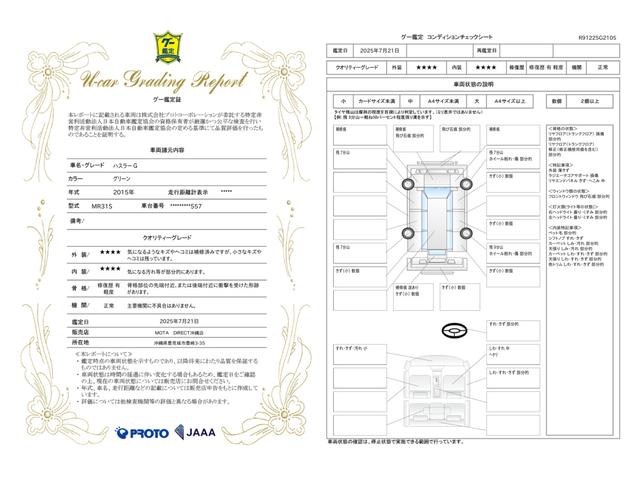 車両状態評価書