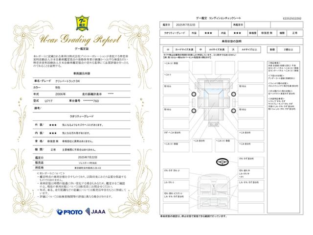 車両状態評価書