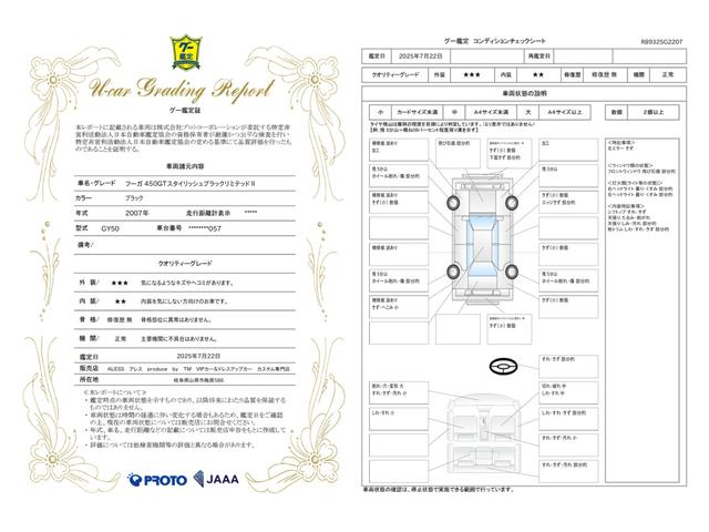 車両状態評価書
