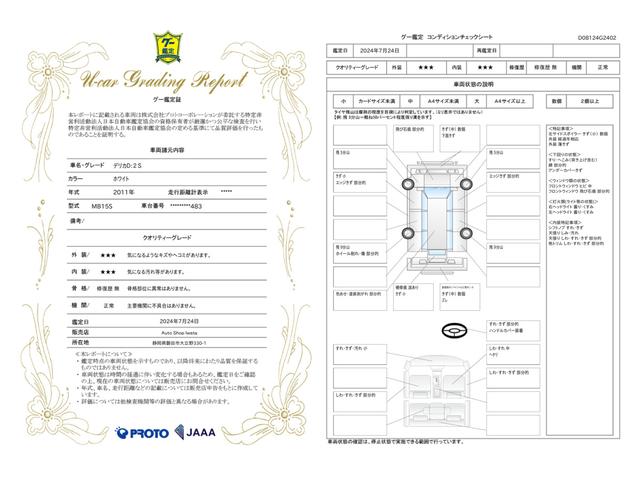車両状態評価書