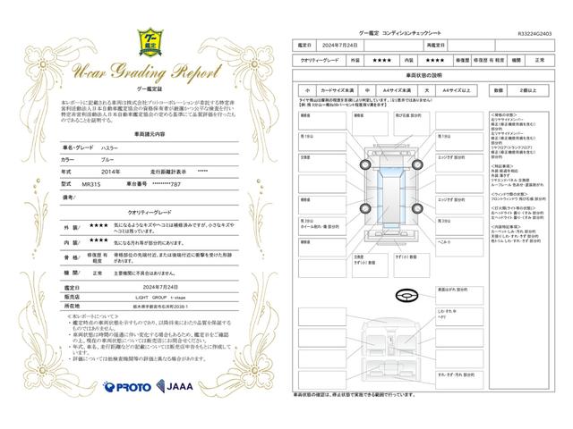 車両状態評価書