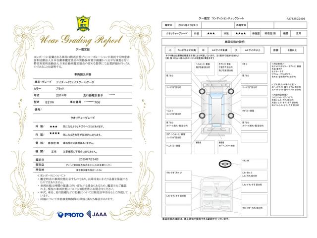 車両状態評価書