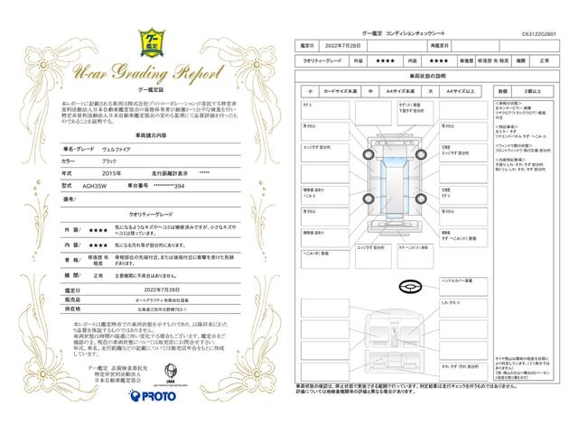 車両状態評価書
