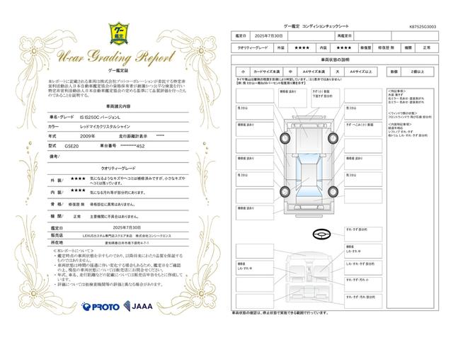 車両状態評価書
