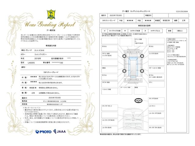 車両状態評価書