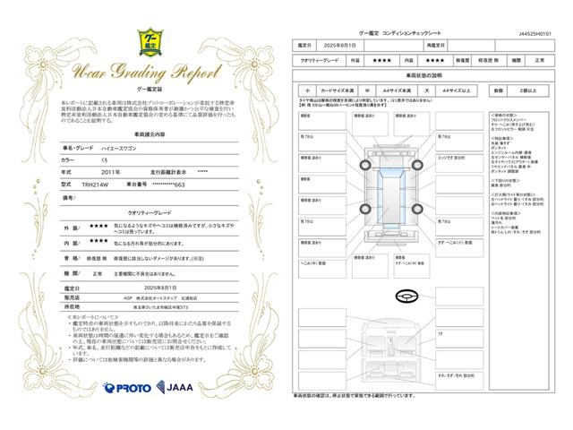 車両状態評価書