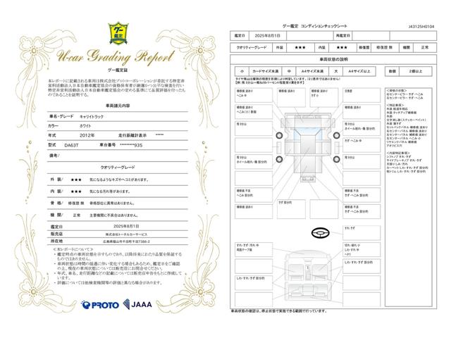 車両状態評価書
