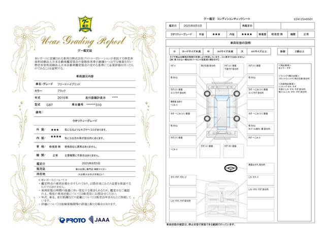 車両状態評価書