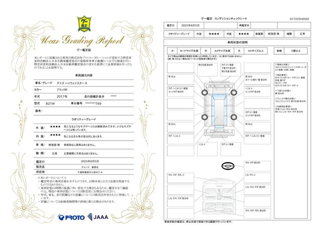 車両状態評価書