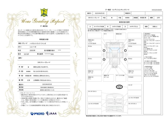 車両状態評価書