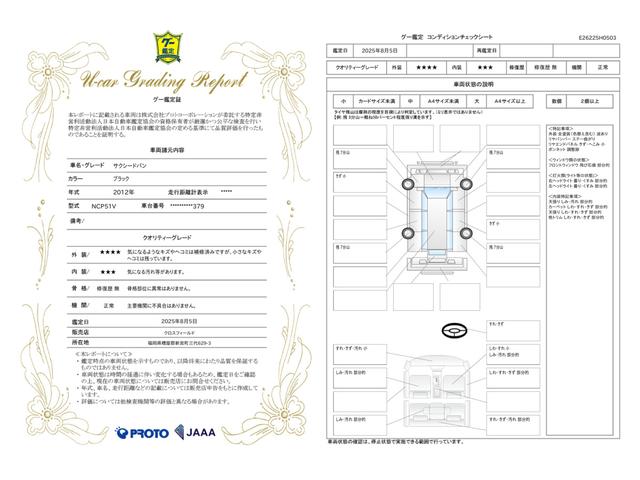 車両状態評価書