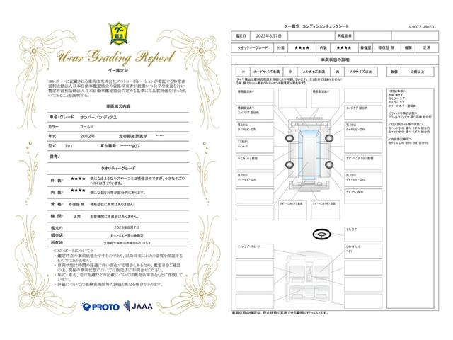 車両状態評価書