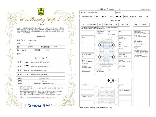 車両状態評価書