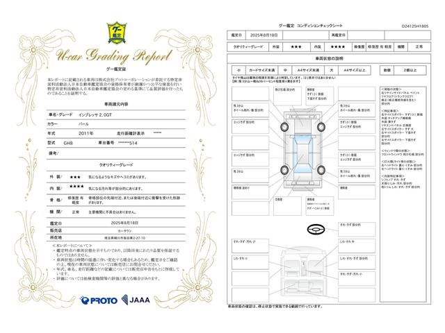 車両状態評価書
