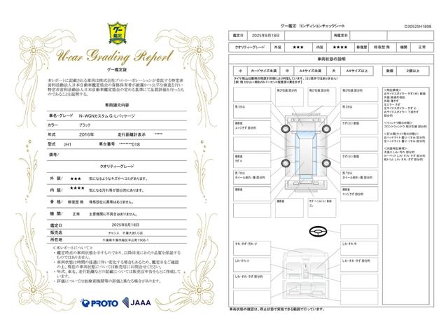 車両状態評価書