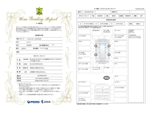 車両状態評価書