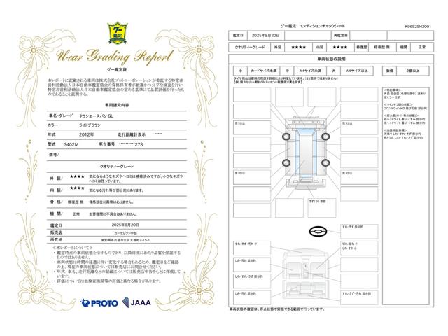 車両状態評価書