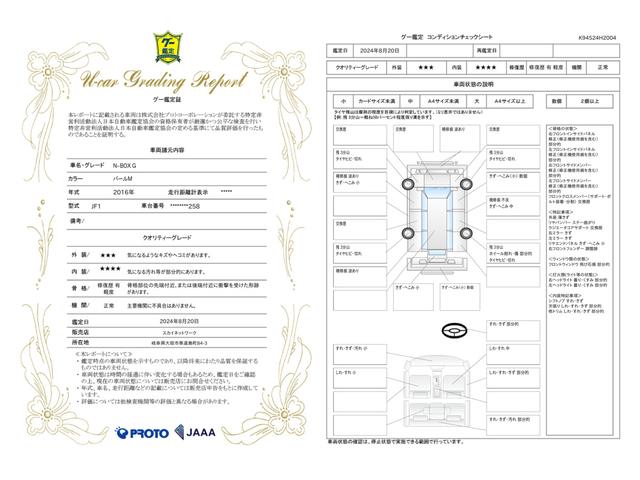 車両状態評価書