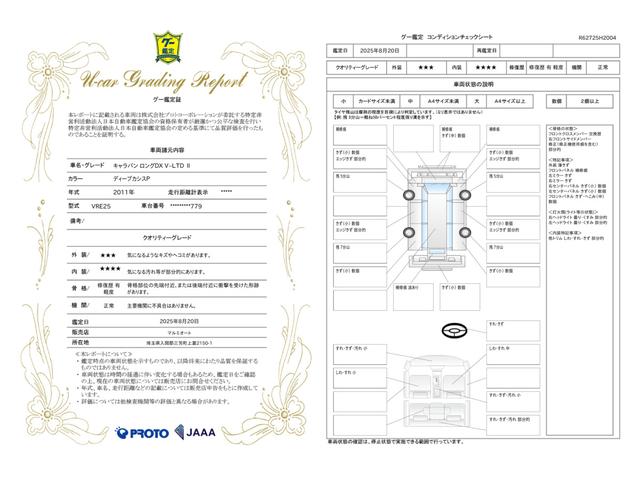 車両状態評価書