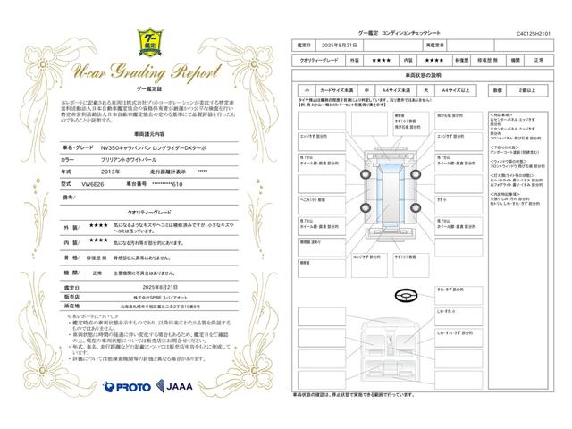 車両状態評価書